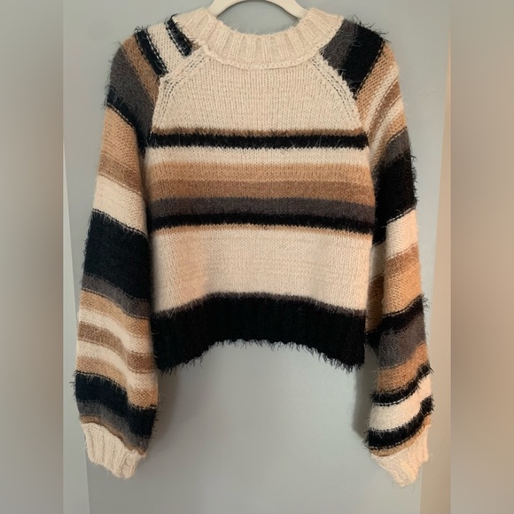 Free People Snowbird Sweater In Carmel Cannoli NWT - Picture 6 of 8